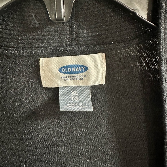 Old Navy Black Long Cardigan With Pockets Size XL Knitted Workwear Spring - Picture 3 of 5